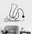 SIZE : 1 x 1 feet - Doctor Clinic Stethoscope Medical Health design self adhesive wall sticker for health care, nurses, schools, Doctors, Clinics, Hospitals, Cars, Home decor Decoration Interior lovers. 