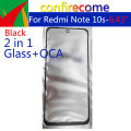 For Xiaomi Redmi Note 10S LCD Front Touch Screen Panel Glass Outer Lens With OCA Glue Replacement. 