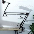 Long Overhead Tripod Mount for Phone Webcam Ring Light, Gooseneck Desk Phone Arm Holder for Over Head Video Recording Filming Live Streaming, Webcam Tripod Stand with Articulating Arm tripod stand. 
