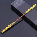22cm Wukong Golden Cudgel Great Sages Equalling Heaven Ruyi Jingu Bang Carved Monkey King Bar Decoration Metal Golden Hoop Stick. 
