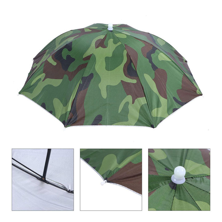 MeterMall%2030cm%20Portable%20Foldable%20Camouflage%20Umbrella%20Hat%20Multifunctional%20Sunshade%20Anti-uv%20Umbrella%20Cap%20Camping%20Headgear%20-%20Image%208