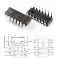 2pcs LM339N LM339 Comparator IC Low APower Quad Voltage Comparator. 