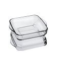 Square baking dish | Toronto square transparent glass baking dish by Ishafahan glass. 