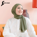 Pastel Hijaabi Army Green Best Quality Chiffon Hijab Georgette Hijab Breathable Soft Fabric Modesty Stylish Lightweight Instant Hijabs. 