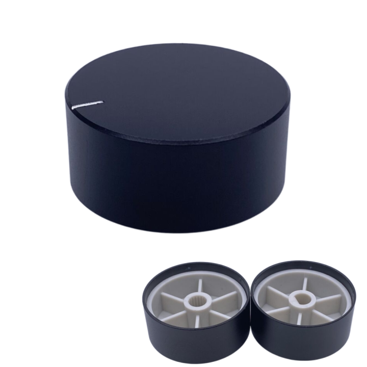1pcs Black 34*15mm Potentiometer Handles Knob Encoder Volume Control Switch Knob For 6mm Shaft Hole Knob D-Axis.
