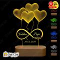 Customize 3D illusion Acrylic lamp, 3D Light for Night, Decoration Piece, Birthday Gift, Gift Piece - Gift City. 