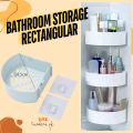 Bathroom Storage Rectangular Rack & Corner Shelf Organizer No Drill for Shower Soap Shampoo Holder Toilet Storage Accessories with Drainage hole. 