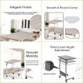 Relaxsit Flexi-C table Adjustable Laptop table,Study table Side table,Office table,Executive table, Workstation, Computer table, Gaming table,Dining table and Coffee table DIY assembly, Flexi- Big is a new addition.. 