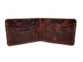 Premium Crazy Horse Leather Men's Wallet with RFID Protection - Stylish Bifold Design, Handcrafted Quality. 