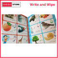 3 in 1 Whiteboard Notebook Write and Wipe Book for Kids Reusable Tracing & Writing Activity Workbook for Kids. 