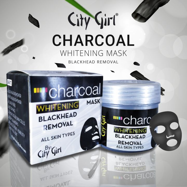 City Girl Charcoal Whitening Mask BlackHeads Removal