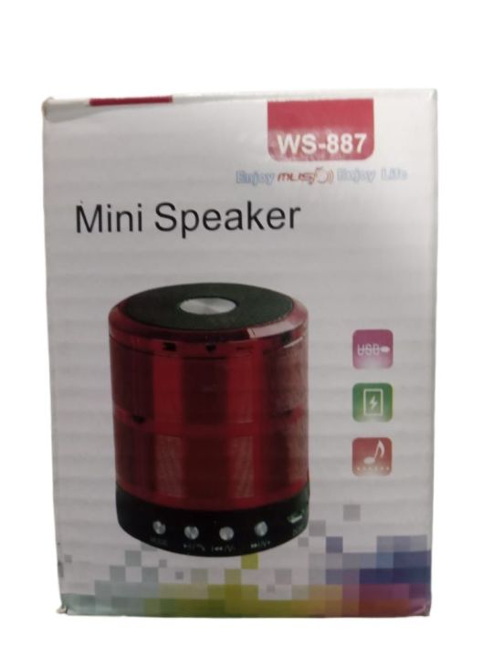 Mini Portable Bluetooth & Rechargeable Speaker with Light + SD Card ...