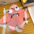 Angry Jumping Patrick Star Plush Doll Moving Starfish Keychain Backpack OrnamentMOSCHINO. 