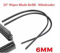 Car Wiper Replacement Rubber 20 Inch Universal 2 Pcs. 