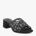 ECS - for Women - Embellished Mesh Block Heels. 