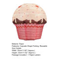 Folding Lantern Eye-catching Cartoon Cake Hanging Paper Lamp. 