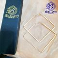 Square Earrings For Girls and Women Golden and Silver drop Simple Stylish New Design Korean Low price. 