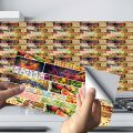 Colorful Self Adhesive Tile Stickers – Waterproof Peel & Stick Wall Tiles for Kitchen Backsplash, Bathroom & Home Décor | DIY Wallpaper Borders. 