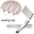 Metal Sewing Crimping Clip /Stainless Steel Hemming Clips Ruler /DIY Sewing Stitching Pinning Marking Quilting Rulers. 