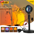 Remote Control RGB Sunset Lamp Projector 16 Colors Changing RGB | Mobile Photography Backgrounds Accessories Lighting Kit Wallpaper. 
