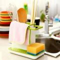 3 in 1 Kitchen Sink Soap & Sponge Organizer. 