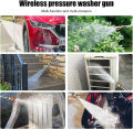 Rechargeable High Pressure Washer Car Gun Portable Pressure Washer Machine For Cleaning Wall Floor Solar Panel Cleaning  Electric Spray Pump Cordless Car Pressure Washer Nozzle Premium Built Quality Easy to Use Design By BazaarHub.Pk.. 