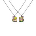 SpongeBob Octopus Squidward Double-sided Cartoon Necklace Female Cute Simple Style Non-fading Couple Necklace Pendant Wholesale. 
