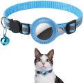 Pet GPS Accessories Anti-Lost Cat Collar Apple Airtag Tracker Protective Case With Bell Reflective Cat Necklace Kitten tool. 