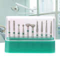 10pc Dentistry Stainless Steel 1.6mm Round Handle Dental Burs Drills Kit. 
