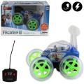 Remote Control Frozen 360 Rotation Amazing Flip Over Car - Rechargeable - Blue. 