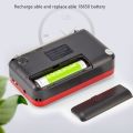Portable Bluetooth FM Radio Speaker Mini Handheld Digital USB TF MP3 Player Support 18650 Battery 3.5mm Headphone. 