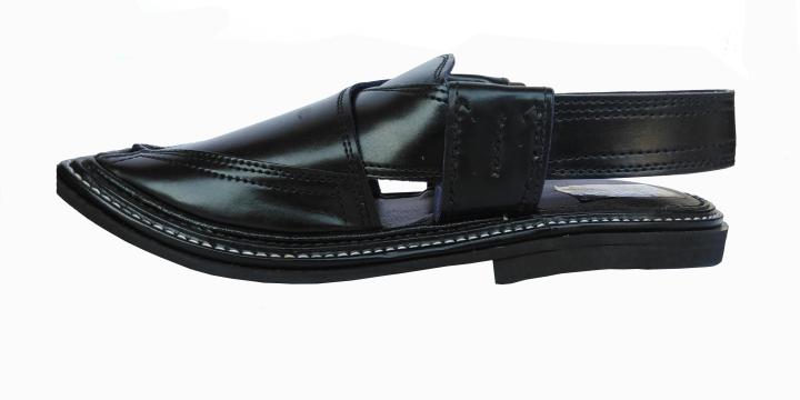 Black%20Polish%20Peshawari%20Chappal%20With%20Hand%20Made%20Sole%20-%20Image%205