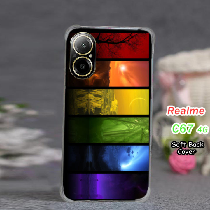 Realme C67 4G Pouch Cover  - Art Soft Back Cover Case For Realme C67 4G
