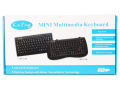 Mini Multimedia Stylish Ultra Thin Notebook Wired Keyboard Arabic/English slim soft keys. 