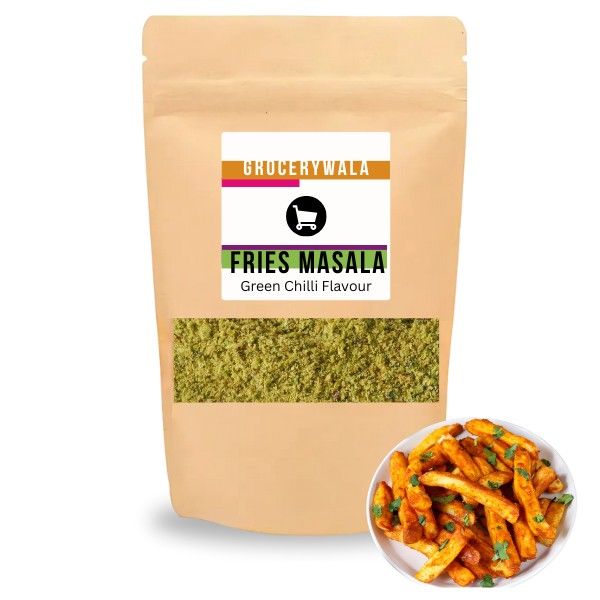 Fries Masala(Spicy Green Chilli Masala Powder) – Perfect for Curries & Snacks | Chilli Blast Masala | Bold Heat & Zesty Flavor 50 Grams