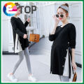 【ETOP】 Fashion Maternity T-shirt Casual Maternity Tops Dress Pregnant Women's Long Tops. 