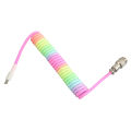 Gaming Keyboard Cable, Sturdy TPE One Piece Molding Keyboard Cable Nylon for Mechanical Keyboard. 