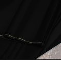 Pure Jet-Black Suit Of Washing-Wear Unstitched Fabric For Men (shalwarkameez). 
