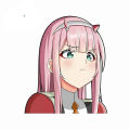 13cm for Zero Two Darling In The FranXX Bumper Anime Products Stickers on Car Accessories Sunscreen and Waterproof Decoration. 