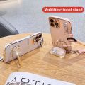 Powerlus G97 E7 P E20 E pull Moto suitable for Motorola stand protective shell mirror lanyard electroplating hand quicksand raccoon makeup G8 E7 G22 G10 protective case. 