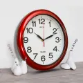 Hitco Round Simple Wall Clock - Wall Clock For Home and Office - Step Movement High Quality Watch - Wall Clocks for Bedroom / Living Room / Decor - Clock Wall Stylish. 