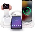 Wireless Charger, 3 in 1 Wireless Charger Station, 15W Fast Charging Dock Stand for Apple iPhone 14/13/13 Pro/13 Pro Max/12 mini/12/12 Pro/SE/X/XR/iWatch 6/5/4/3/2/Airpods 2/Pro for Samsung S20 FE/S21. 