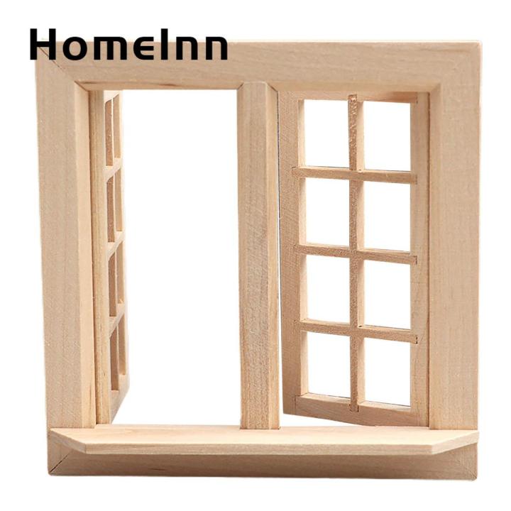 Window Pane Model HomeInn Dollhouse Pane Exquisite Detail 1:12 Miniature Wooden Window ...