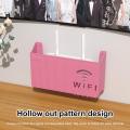 Router Storage Box Wireless Wifi Wall Hanging ABS Plastic Organizer Box Cable Power Bracket Router Organizer Box Home Storage. 