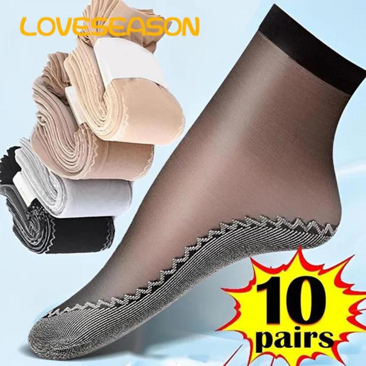 Loveseason Transparent Socks Stretchy Anti-snagging See Through Sock