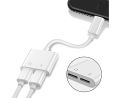 2-in-1 Lightning Splitter Adapter for iPhone 7+ – Audio and Charging, No B. 