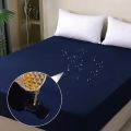 Waterproof Mattress Cover/ Fitted Sheet/ Terry Cotton Fabric/ Double 72x78 inches_6 x 6.5 feet. 