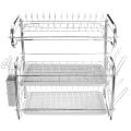 Best Of 2023 G Shape 3 Tire Dishrack Plate Dish Spoon Fork Bowl Cup Drain Rack Kitchen Organizer. 
