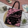 Blackpink tote bag for blink army asthetic premium design canvas hanging bags. 