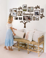 New Big Family Tree Photo Frame 3D Wooden wall Decor 3mm Thickness Wooden Wall Art - Removable Family Photo Frame Tree Wall Art Picture Home Décor - Big Family Tree with 13 Frames. 